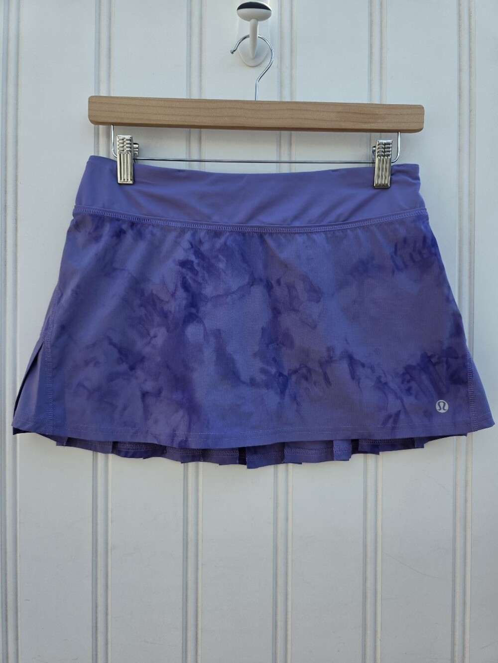 Lululemon Run Skirt Pleated Purple Tye Dye Size 4